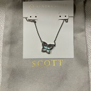 Kendra Scott Iridescent Butterfly Necklace NWOT